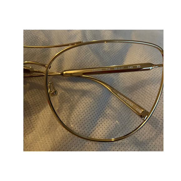 Longchamp Gold cateye sunglasses- missing lens - Picture 3 of 4